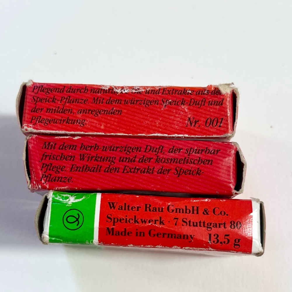 VINTAGE SOAP SPEICK SET OF 3 Travel Bars Mini 13.5 g Orange German Collectible - Picture 5 of 6